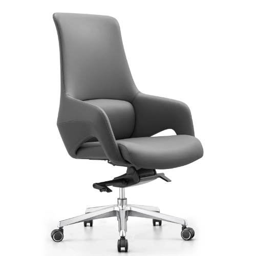 PY-08 Gray High Back Gray Mid Back + Brown High Back Brown Mid Back Leather Office Chair - Image 8
