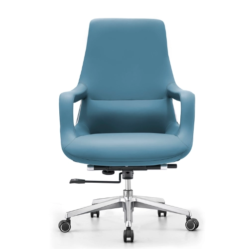 PY-18 Blue High Back + Mid Back -Leather Office Chair - Image 5