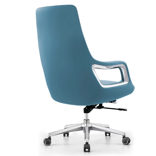 PY-18 Blue High Back + Mid Back -Leather Office Chair - Image 8