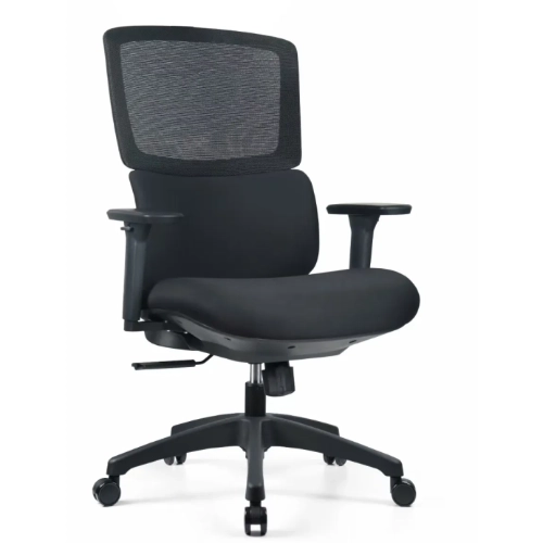 WY-32 black mid back+Black High Back Mesh office Chair - Image 2