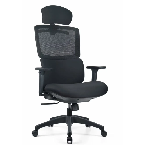 WY-32 black mid back+Black High Back Mesh office Chair - Image 3